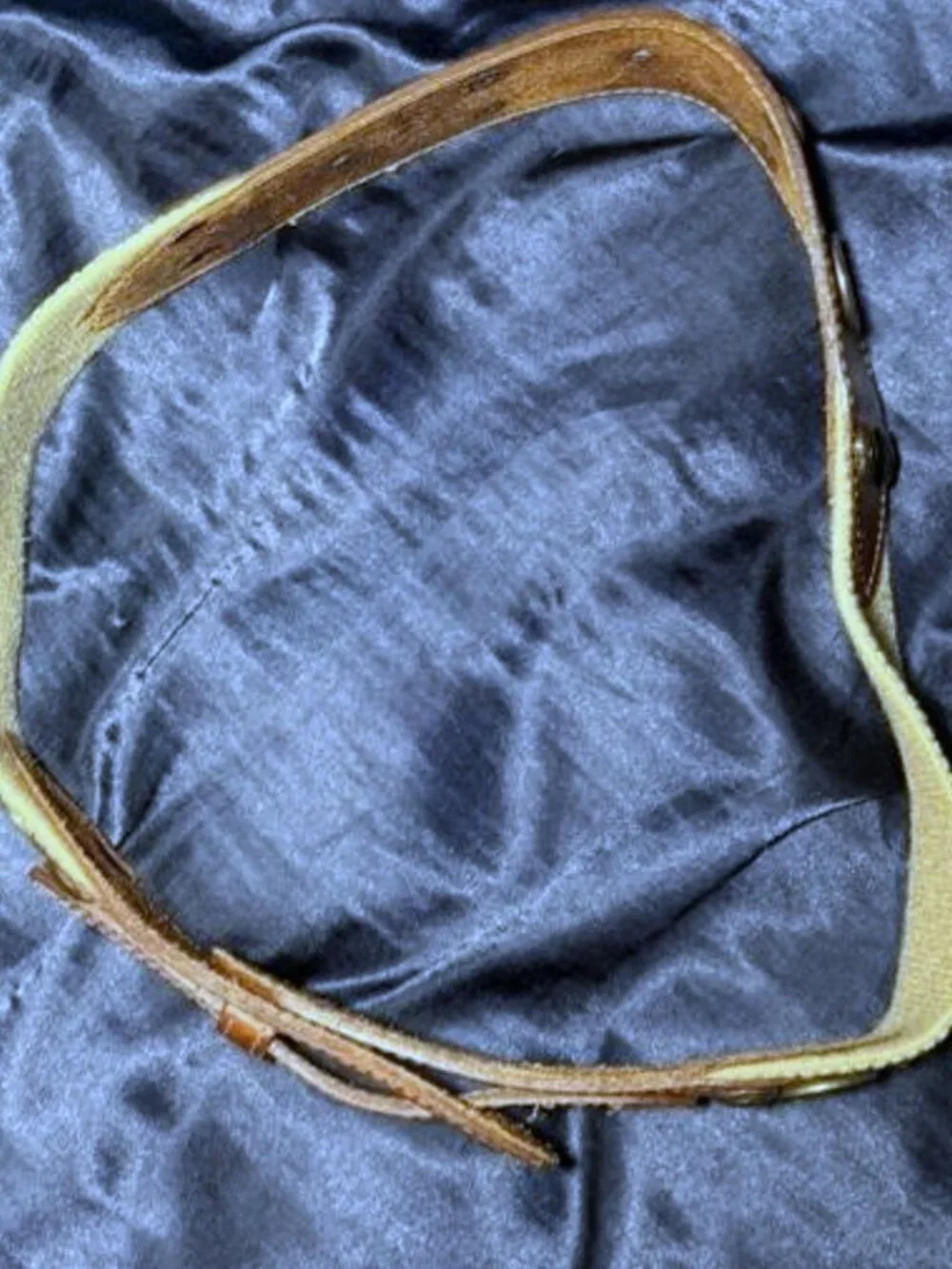 Vintage Ann Taylor Leather Belt Coins Wide S / M